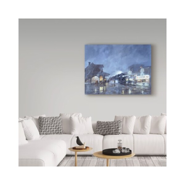 Trademark Fine Art Jack Wemp 'Train Station' Canvas Art, 18x24 - ALI36182-C1824GG