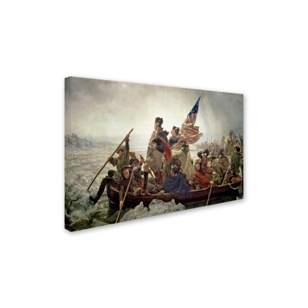 Trademark Fine Art Emanuel Leutze 'Washington Crossing Delaware River in 1776', 14x24 - BL0300-C1424GG