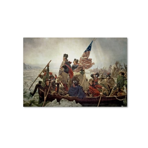 Trademark Fine Art Emanuel Leutze 'Washington Crossing Delaware River in 1776', 14x24 - BL0300-C1424GG