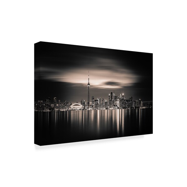 Trademark Fine Art Yoann 'Toronto Cityscape' Canvas Art, 30x47 - 1X07916-C3047GG