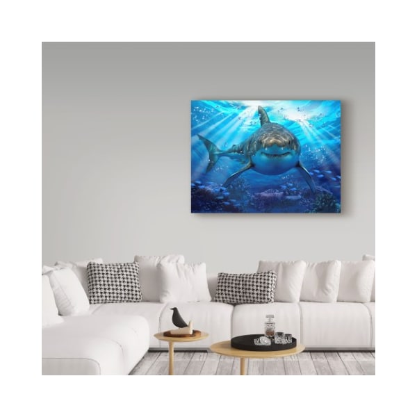 Trademark Fine Art Howard Robinson 'Stalking Shark' Canvas Art, 14x19 - ALI23986-C1419GG