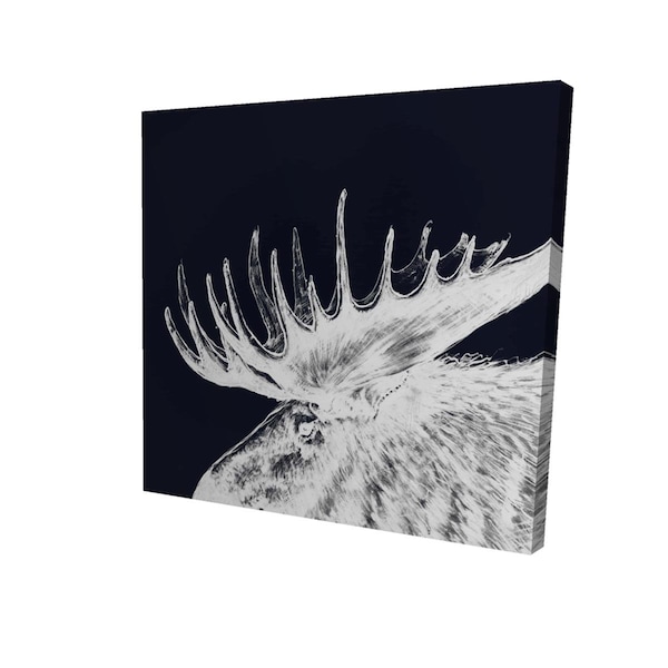 Fondo 16 x 16 in. Big Moose Plume-Print on Canvas - FO2792156