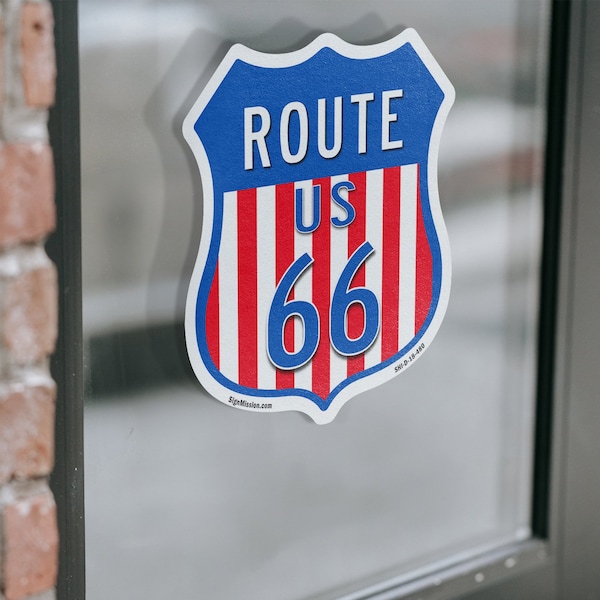 Signmission Route Us 66, 6 inch X 6 inch, Vinyl Decal, 5PK - SHI-D-5PACK-6-480