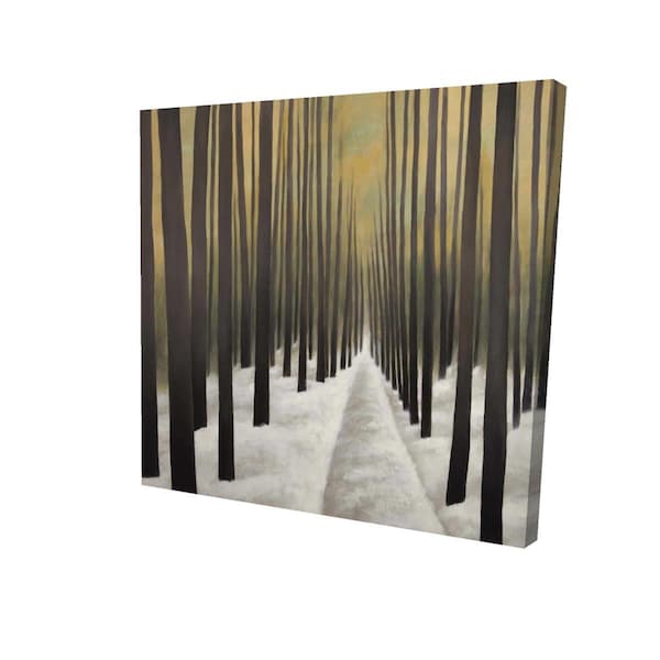 Fondo 16 x 16 in. Hiking in the Forest-Print on Canvas - FO2779667