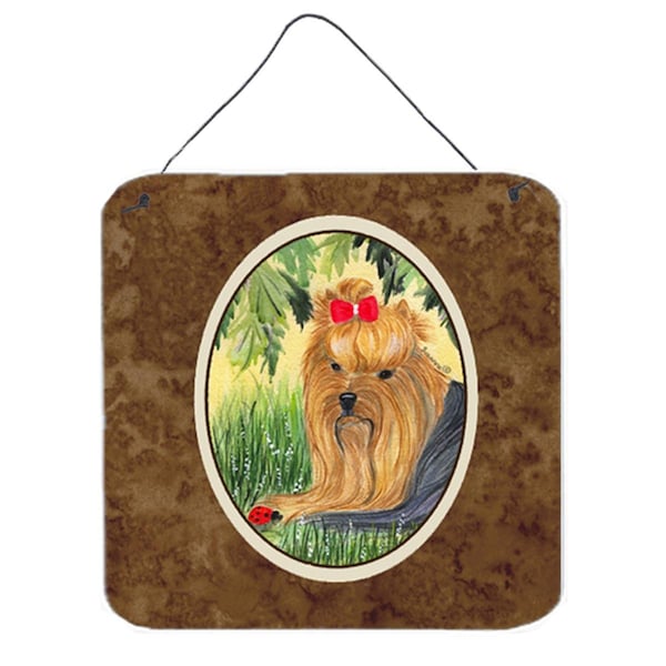 Micasa Yorkie Aluminium Metal Wall Or Door Hanging Prints 6 x 6 In. - MI242078