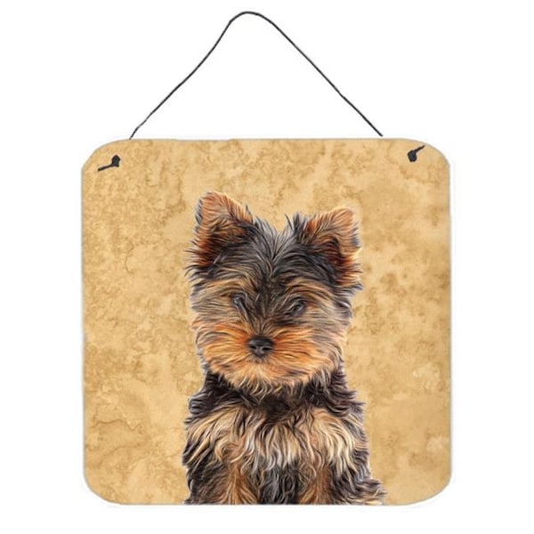 Jensendistributionservices Yorkie Puppy & Yorkshire Terrier Aluminium Metal Wall or Door Hanging Prints - MI249784