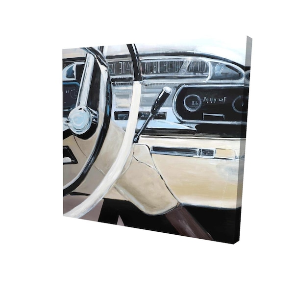 Fondo 16 x 16 in. 1950s Car Dashboard-Print on Canvas - FO3334979