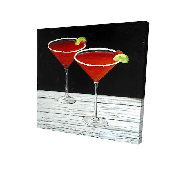 Begin Home Decor 32 x 32 in. Cosmopolitan Drink-Print on Canvas - 2080-3232-GA40
