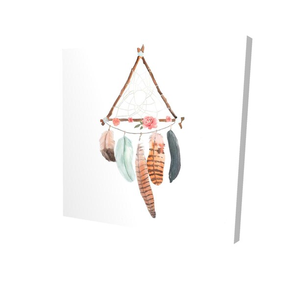 Begin Home Decor 16 x 16 in. Triangular Dream Catcher-Print on Canvas - 2080-1616-MI95