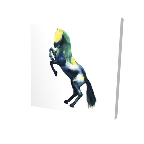 Fondo 12 x 12 in. Greeting Horse-Print on Canvas - FO2780345