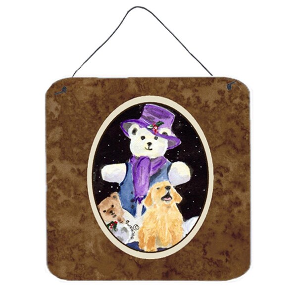 Micasa Golden Retriever Aluminium Metal Wall Or Door Hanging Prints - MI728967
