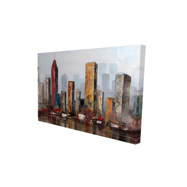 Fondo 20 x 30 in. Rust Looking City-Print on Canvas - FO2791909