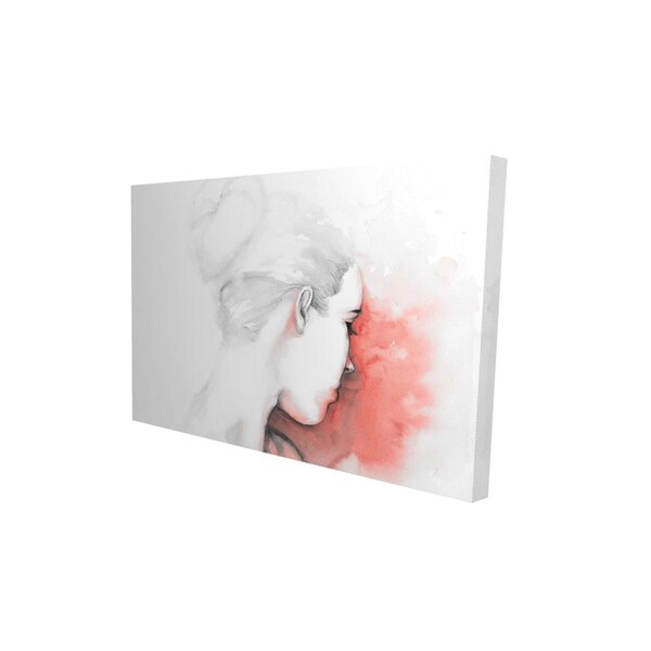 Begin Home Decor 12 x 18 in. Pastel Woman-Print on Canvas - 2080-1218-FI35-1