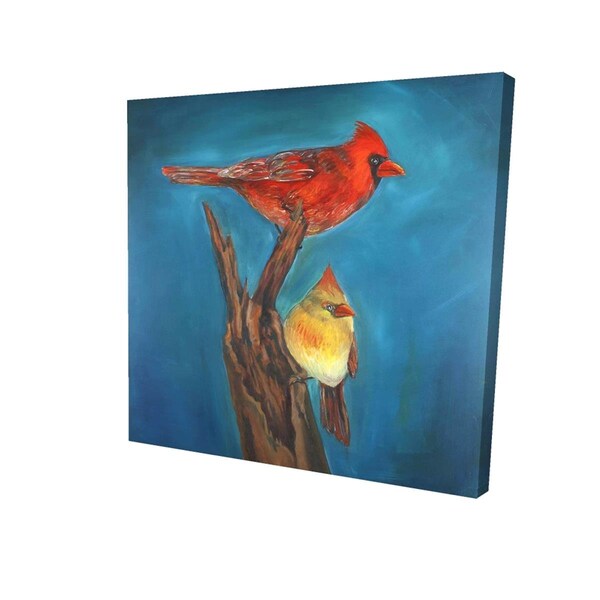 Fondo 16 x 16 in. Birds on A Branch-Print on Canvas - FO2793484