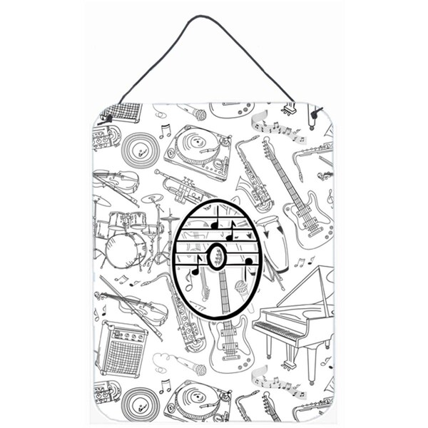 Carolines Treasures Letter O Musical Note Letters Wall and Door Hanging Prints - CJ2007-ODS1216