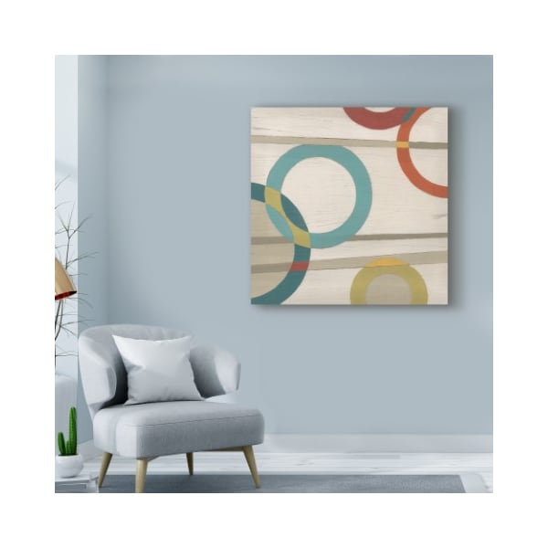 Trademark Fine Art June Erica Vess 'Circular Logic Ii' Canvas Art, 24x24 - WAG01682-C2424GG
