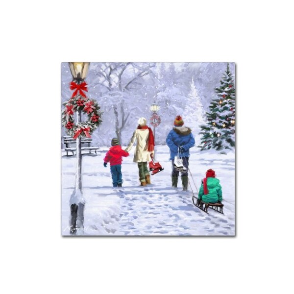 Trademark Fine Art The Macneil Studio 'Skaters Returning' Canvas Art, 24x24 - ALI09716-C2424GG