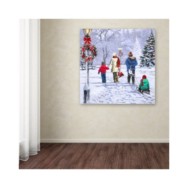 Trademark Fine Art The Macneil Studio 'Skaters Returning' Canvas Art, 24x24 - ALI09716-C2424GG