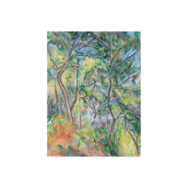 Trademark Fine Art Paul Cezanne 'Sousbois' Canvas Art, 24x32 - BL02223-C2432GG