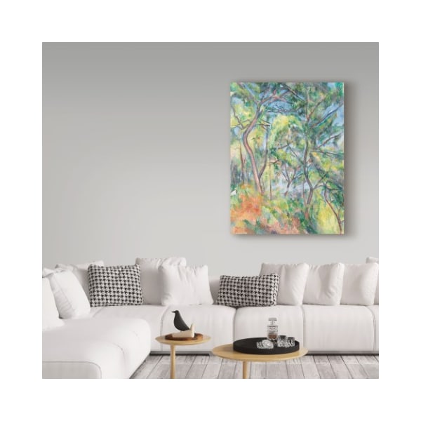 Trademark Fine Art Paul Cezanne 'Sousbois' Canvas Art, 24x32 - BL02223-C2432GG