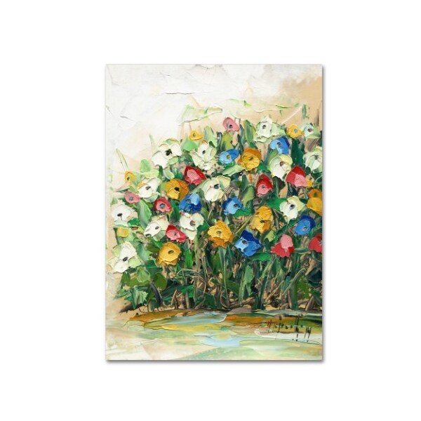 Trademark Fine Art Hai Odelia 'Spring Flowers in a Vase 10' Canvas Art, 24x32 - MA0734-C2432GG
