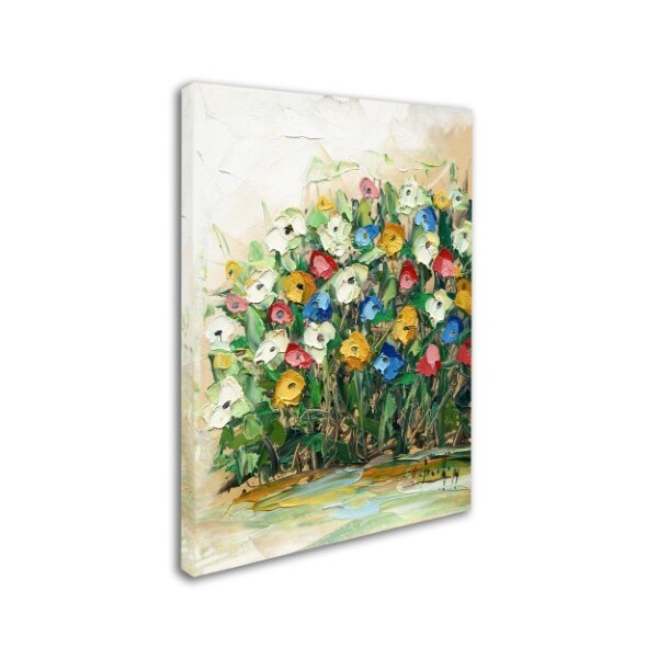Trademark Fine Art Hai Odelia 'Spring Flowers in a Vase 10' Canvas Art, 24x32 - MA0734-C2432GG