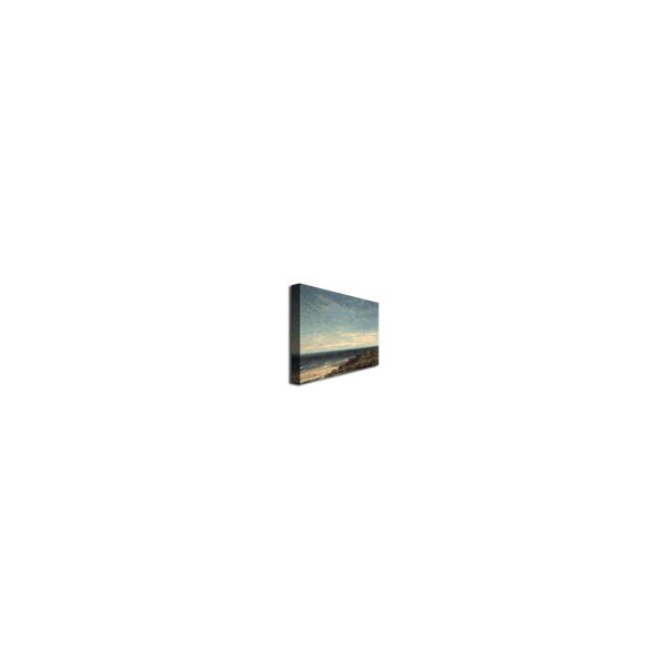 Trademark Fine Art Gustave Courbet 'The Sea' Canvas Art, 24x32 - BL0340-C2432GG