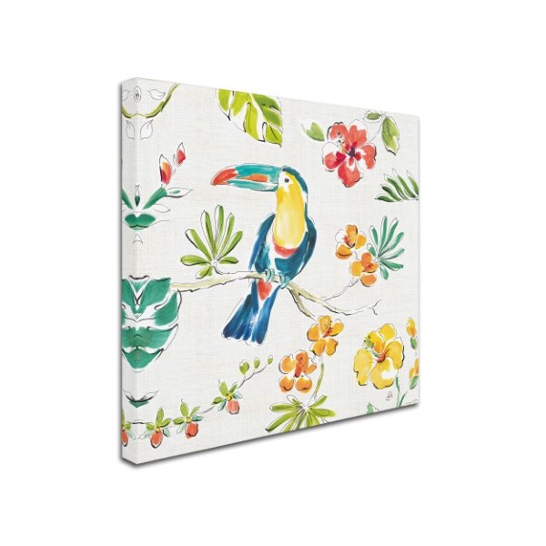 Trademark Fine Art Daphne Brissonnet 'Tropical Oasis V White' Canvas Art, 35x35 - WAP02301-C3535GG