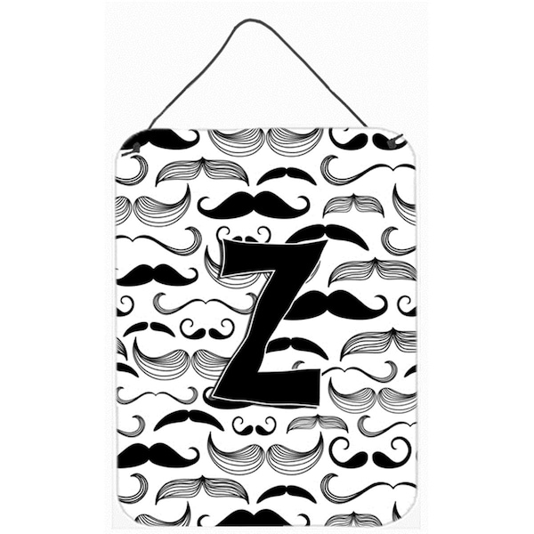 Carolines Treasures Letter Z Moustache Initial Wall and Door Hanging Prints - CJ2009-ZDS1216