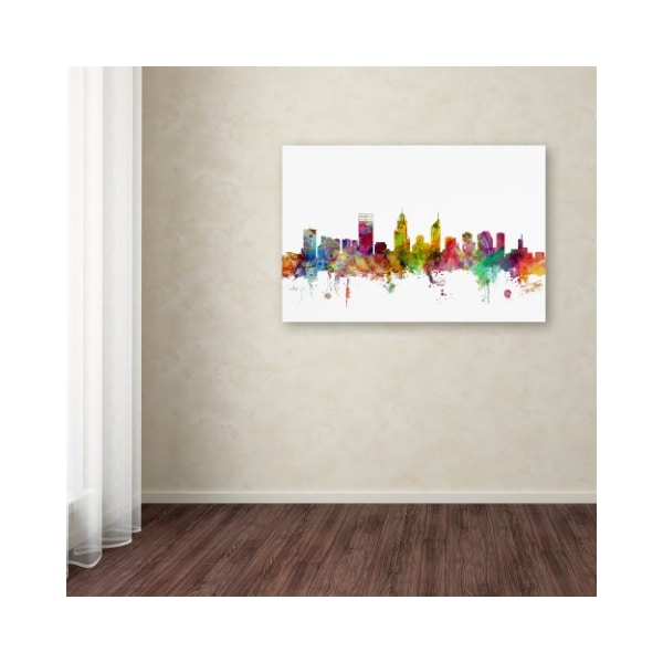 Trademark Fine Art Michael Tompsett 'Perth Australia Skyline' Canvas Art, 22x32 - MT0780-C2232GG