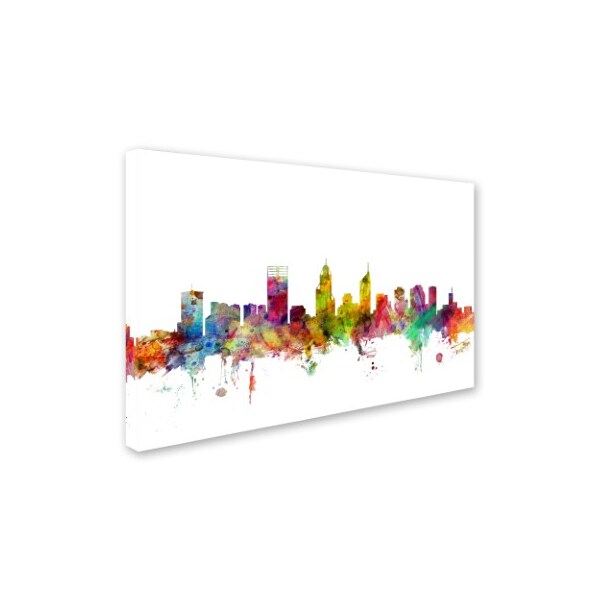 Trademark Fine Art Michael Tompsett 'Perth Australia Skyline' Canvas Art, 22x32 - MT0780-C2232GG