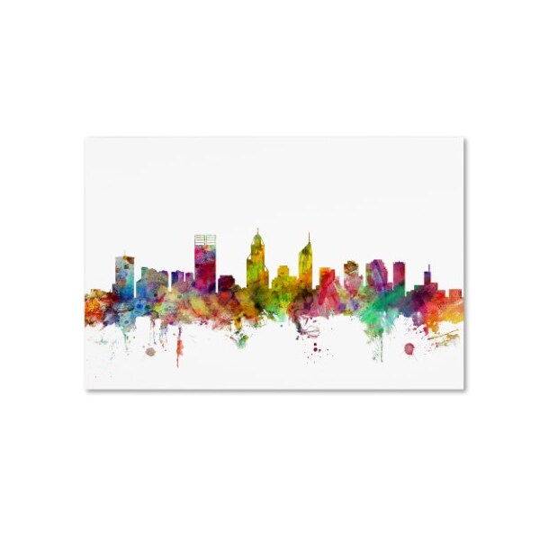 Trademark Fine Art Michael Tompsett 'Perth Australia Skyline' Canvas Art, 22x32 - MT0780-C2232GG