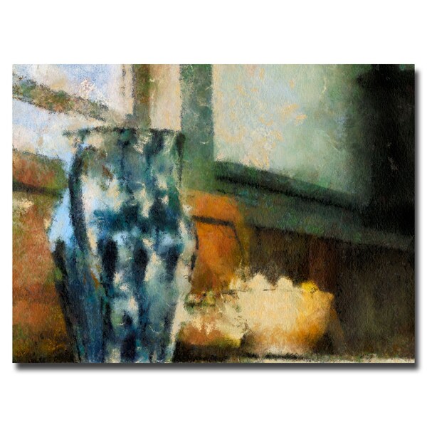 Trademark Fine Art Lois Bryan 'Still Life with Blue Jug' Canvas Art, 22x32 - LBR0127-C2232GG