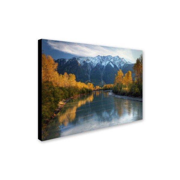 Trademark Fine Art Pierre Leclerc 'Autumn River' Canvas Art, 22x32 - PL0009-C2232GG