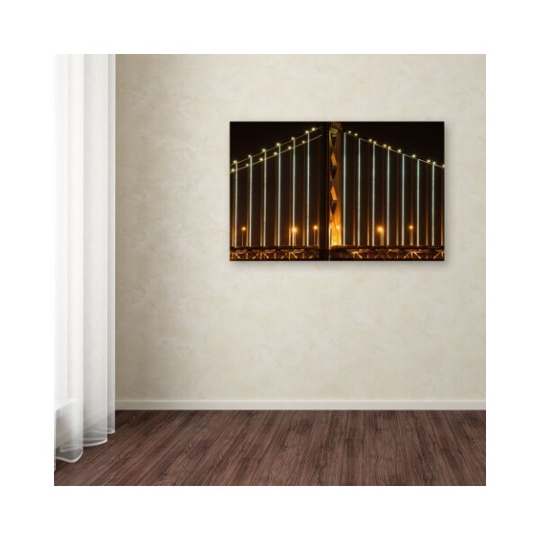 Trademark Fine Art David Ayash 'Bay Bridge - San Francisco' Canvas Art, 22x32 - MA0498-C2232GG