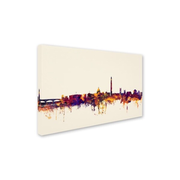 Trademark Fine Art Michael Tompsett 'Washington DC Skyline V' Canvas Art, 22x32 - MT0813-C2232GG