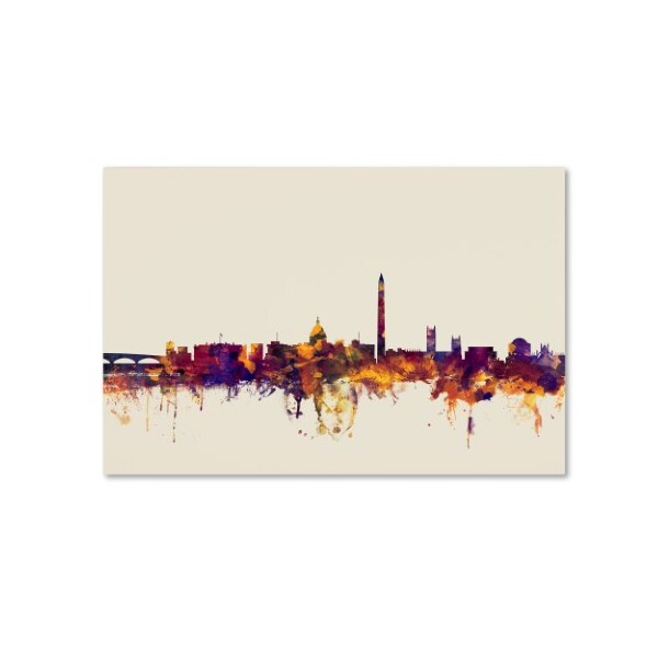Trademark Fine Art Michael Tompsett 'Washington DC Skyline V' Canvas Art, 22x32 - MT0813-C2232GG