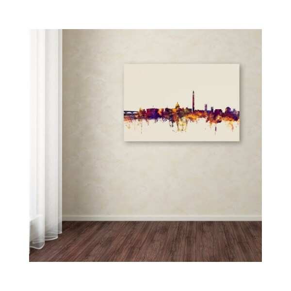 Trademark Fine Art Michael Tompsett 'Washington DC Skyline V' Canvas Art, 22x32 - MT0813-C2232GG
