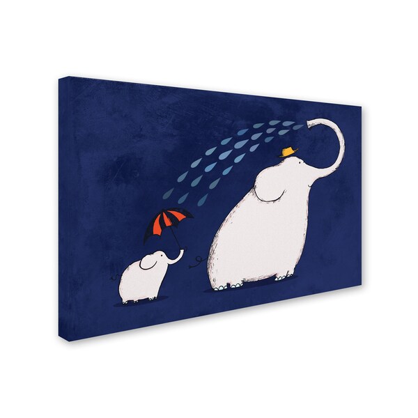Trademark Fine Art Carla Martell 'Umbrella Elephant' Canvas Art, 22x32 - ALI0542-C2232GG
