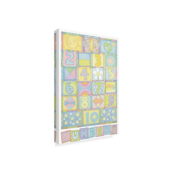 Trademark Fine Art Cheryl Piperberg 'Numbers Pastel' Canvas Art, 22x32 - ALI41265-C2232GG
