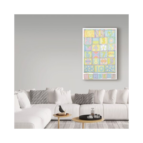 Trademark Fine Art Cheryl Piperberg 'Numbers Pastel' Canvas Art, 22x32 - ALI41265-C2232GG