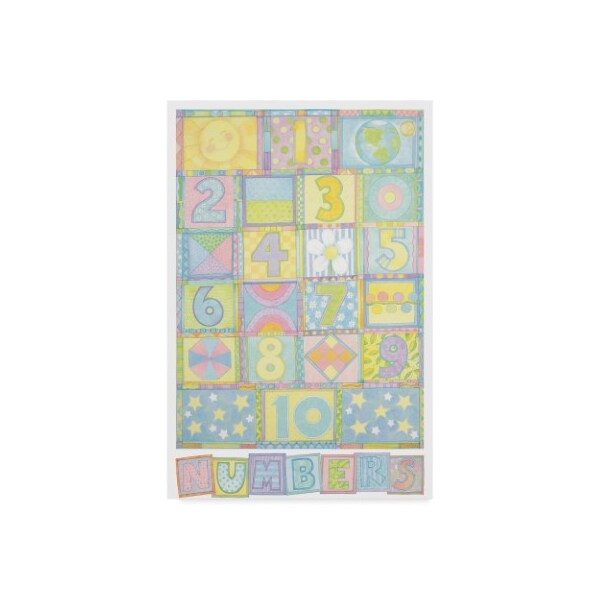 Trademark Fine Art Cheryl Piperberg 'Numbers Pastel' Canvas Art, 22x32 - ALI41265-C2232GG