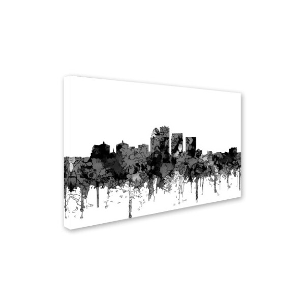 Trademark Fine Art Marlene Watson 'Louisville Kentucky Skyline BW' Canvas Art, 22x32 - MW00616-C2232GG