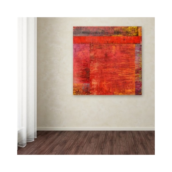 Trademark Fine Art Michelle Calkins 'Essence of Red 2' Canvas Art, 24x24 - MC0227-C2424GG