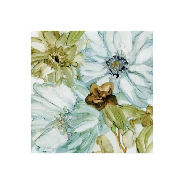 Trademark Fine Art Elizabeth Franklin 'Sea Glass Garden I' Canvas Art, 24x24 - WAG13046-C2424GG