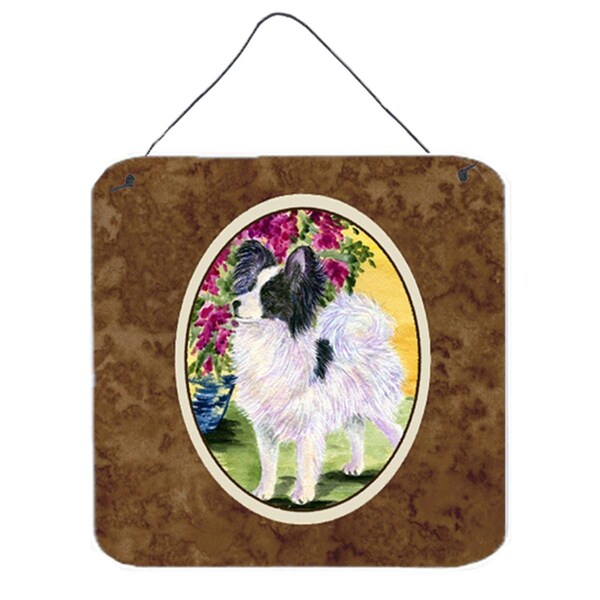 Micasa 6 x 6 in. Papillon Aluminium Metal Wall or Door Hanging Prints - MI628560