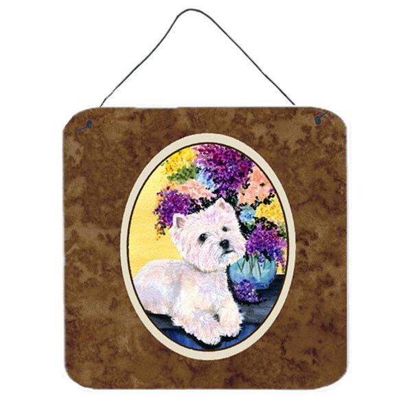 Micasa 6 In. Westie Aluminium Metal Wall Or Door Hanging Prints - MI242105