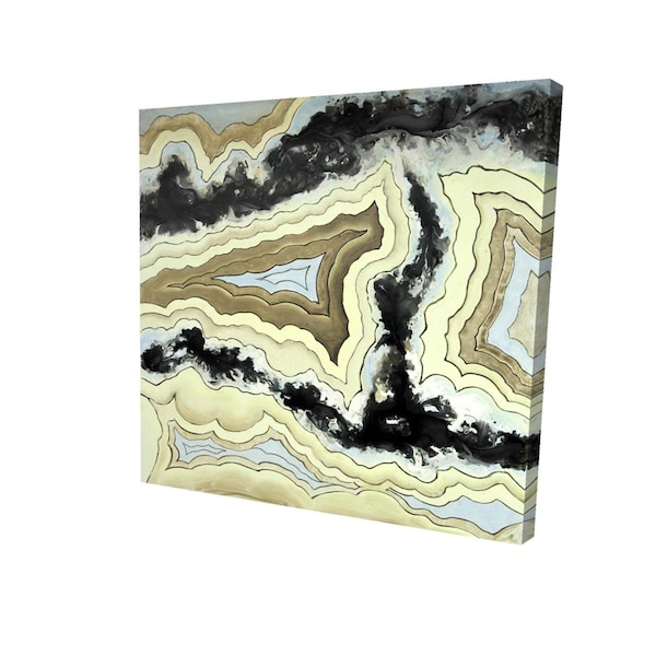 Begin Home Decor 16 x 16 in. Lace Agate-Print on Canvas - 2080-1616-MN5