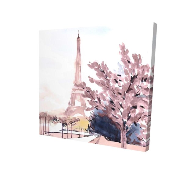 Fondo 16 x 16 in. Paris & Eiffel Scene-Print on Canvas - FO2792596