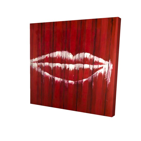 Begin Home Decor 16 x 16 in. Graffiti of A Mouth on Container-Print on Canvas - 2080-1616-MI36